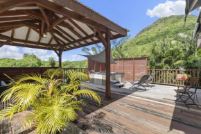 Lodge du piton à Ste-Anne, lodge de charme, 1 chambre, Jacuzzi, 10 minutes des plages